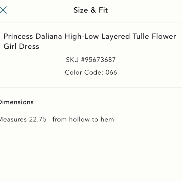 Princess Daliana High/low flower girl dress - Picture 7 of 8